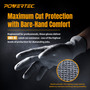 POWERTEC Cut-Resistant Work Gloves ANSI A5 – Touchscreen-Compatible, Oil-Resistant Grip, Breathable & Washable Safety Gloves for Construction, Tile Installation & Metalwork, 1 Pair, Size M (72375) 02