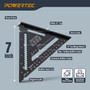 POWERTEC 7 Inch Rafter Square, Aluminum Carpenter Square for Woodworking, Framing, Roofing, Stair Layout, Angle Measurement & Saw Guide Cutting – CNC Machined Triangle Layout Tool with Laser Etched Markings (72322) 05