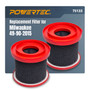 POWERTEC 49-90-2015 Foam Wet Filter for Milwaukee M18 0880-20, 0970-20 & M12 0960-20, 0960-21 Cordless Vacuum 2 Pack, Filter Replacement for Milwaukee Wet/Dry Vacuums (75133) 01
