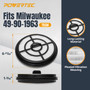 POWERTEC 49-90-1963 Wet Dry Vacuum HEPA Filter for Milwaukee M18 0885-20, 0885-21HD Backpack Vacuum, 2 Pack (75134) 02
