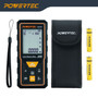 POWERTEC Laser Measure 165 ft (50 m) Digital Distance Meter with Angle Sensor, Backlit LCD, Area/Volume/Pythagorean Modes, Continuous Measurement, Memory, Batteries Included (72316) 10