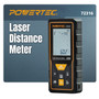 POWERTEC Laser Measure 165 ft (50 m) Digital Distance Meter with Angle Sensor, Backlit LCD, Area/Volume/Pythagorean Modes, Continuous Measurement, Memory, Batteries Included (72316)