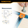 POWERTEC T-Track T-Intersection, Drop-In T-Track Connector for 3/4" × 3/8" Grooves, Compatible with 1/4" & 5/16" T-Bolts, Modular T-Track System for Jigs, Router Tables, Workbenches & More, 8PK(72351) 02