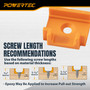POWERTEC T-Track T-Intersection, Drop-In T-Track Connector for 3/4" × 3/8" Grooves, Compatible with 1/4" & 5/16" T-Bolts, Modular T-Track System for Jigs, Router Tables, Workbenches & More, 8PK(72351) 05