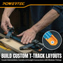 POWERTEC T-Track End Caps, Drop-In T-Track Channel Covers for 3/4" × 3/8" Grooves, Compatible with 1/4" & 5/16" T-Bolts, Modular T-Track System for Jigs, Router Tables, AND Workbenches, 8PK (72352) 04