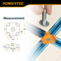 POWERTEC T-Track 4-Way Intersection, Drop-In T-Track Connector for 3/4" × 3/8" Grooves, Compatible with 1/4" & 5/16" T-Bolts, Modular T-Track System for Jigs, Router Tables, and More, 8PK (72355) 02
