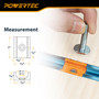 POWERTEC T-Track Fittings Kit, Drop-In T-Track Connectors Set for 3/4" × 3/8" Grooves, Compatible with 1/4" & 5/16" T-Bolts, Modular T-Track System for Jigs, Router Tables, Workbenches & More (72350) 04