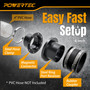 POWERTEC 4” Magnetic Dust Collection Fittings Complete Setup Kit for Dust Collectors, 5-Machine Connection Set for Quick-Connect 4” Hose to Woodworking Machine Ports (70504) 06