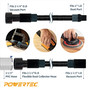 POWERTEC 70347 10 Ft. Dust Collection Hose Kit with 5 Fittings for Woodworking Power Tools Home and Wet/Dry Shop Vacuums 03