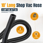 POWERTEC 70347 10 Ft. Dust Collection Hose Kit with 5 Fittings for Woodworking Power Tools Home and Wet/Dry Shop Vacuums 08