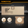 POWERTEC DXVA19-4104 Shop Vac Bags 5PK for Dewalt 5-8 Gallon Wet/ Dry Vacuums DXV05P-QT, DXV05S-QT, DXV06P-QT, DXV06PL, DXV08SA, Replacement Shop Vacuum Dust Collection Filter Bags (75129) 02