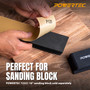 POWERTEC PSA Sandpaper Roll Set, 2-3/4" x 20 Yards (80/120/220/320 Grit, 5 Yards Each), Adhesive Backed Longboard Sanding Roll for Woodworking, Automotive, Air File & Hand Sanding Blocks (4RA1200) 03