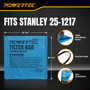 POWERTEC 6PK 25-1217 Dust Filter Bag for Stanley 1 to 6 Gal. Shop Vacuums, Replacement Filter Bags with Retainer Bands for Stanley SL18129, SL18130, SL18301-4B, SL18115 Wet/Dry Vacuums (75128) 02