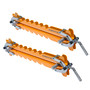 POWERTEC 16" Panel Clamps, 4-Way Pressure Cabinet Clamp Set with Storage Rack, Panel Glue-Up Clamps for Cutting Boards, Tabletops & Wood Panels (72436) 01