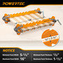 POWERTEC 16" Panel Clamps, 4-Way Pressure Cabinet Clamp Set with Storage Rack, Panel Glue-Up Clamps for Cutting Boards, Tabletops & Wood Panels (72436) 03