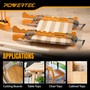 POWERTEC 16" Panel Clamps, 4-Way Pressure Cabinet Clamp Set with Storage Rack, Panel Glue-Up Clamps for Cutting Boards, Tabletops & Wood Panels (72436) 08