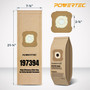POWERTEC 197394 Vacuum Bags for Kirby 9PK, Fits Kirby G3, G4, G4D, G5, G6, G7, G7D, G2000, G2001, Gsix, Ultimate G, Heritage II, Style III Vacuum Cleaners, Replacement for 197294 197289 197301 (75137) 02