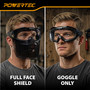 POWERTEC Anti-Fog Safety Goggles with Flip-Up Detachable Face Shield, ANSI Z87+ Impact Rated, Full Face Protection, Vented Mask for Grinding, Cutting, Dust & Debris (72433) 05