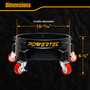 POWERTEC Bucket Dolly with Caster Wheels for 5 Gallon Buckets, 5 Gallon Bucket Cart Roller with 3 Locking Wheels, Screw Clamps & Connector, Designed for Dust Separator, Car Wash & Detailing (70487) 08