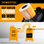 POWERTEC Low Profile Dust Separator for Shop Vac & Dust Collectors, Fits 5 Gallon Buckets, For 2-1/4" Shop Vacuum Port, 2-1/2" & 4" Dust Collection System, Cyclone Dust Collection Kit w/ Hose & Elbow
02