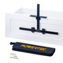 POWERTEC Cabinet Hardware Jig for Knobs & Pulls, Adjustable Drill Guide Template with 5mm Drill Bit, 1"–16" Centering Range, Metric & Imperial Scales for Cabinet Door & Drawer Installation (72427) 01