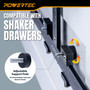 POWERTEC Cabinet Hardware Jig for Knobs & Pulls, Adjustable Drill Guide Template with 5mm Drill Bit, 1"–16" Centering Range, Metric & Imperial Scales for Cabinet Door & Drawer Installation (72427) 03