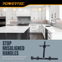 POWERTEC Cabinet Hardware Jig for Knobs & Pulls, Adjustable Drill Guide Template with 5mm Drill Bit, 1"–16" Centering Range, Metric & Imperial Scales for Cabinet Door & Drawer Installation (72427) 10