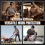 POWERTEC Adjustable Face Shield, ANSI Z87+ High Impact Rated, Anti-Fog Clear Polycarbonate Visor, Ratcheting Headgear with Flip-Up Design & Sweatband - Grinding, Woodworking, Yard & Shop Work (72428) 08