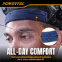 POWERTEC Adjustable Face Shield, ANSI Z87+ High Impact Rated, Anti-Fog Clear Polycarbonate Visor, Ratcheting Headgear with Flip-Up Design & Sweatband - Grinding, Woodworking, Yard & Shop Work (72428) 07