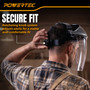 POWERTEC Adjustable Face Shield, ANSI Z87+ High Impact Rated, Anti-Fog Clear Polycarbonate Visor, Ratcheting Headgear with Flip-Up Design & Sweatband - Grinding, Woodworking, Yard & Shop Work (72428) 05