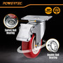 POWERTEC 4" Swivel Caster Wheels Set of 4 with Dual Locking Brake, Heavy Duty Plate Casters, 1763 lbs Static Load, for Workbench, Cart & Furniture (17227) 05