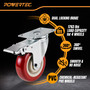 POWERTEC 4" Swivel Caster Wheels Set of 4 with Dual Locking Brake, Heavy Duty Plate Casters, 1763 lbs Static Load, for Workbench, Cart & Furniture (17227) 03