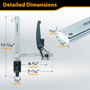 POWERTEC Welding Clamps, 2 PK, for 5/8" Fixture Holes (72235-P2) | Quick-release ratchet, 999 lb clamping force, 7-3/4" capacity, 4-3/4" throat depth, welding tables & workbenches 6