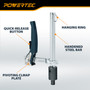 POWERTEC Welding Clamps, 2 PK, for 5/8" Fixture Holes (72235-P2) | Quick-release ratchet, 999 lb clamping force, 7-3/4" capacity, 4-3/4" throat depth, welding tables & workbenches 7