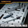 POWERTEC Welding Clamps, 2 PK, for 5/8" Fixture Holes (72235-P2) | Quick-release ratchet, 999 lb clamping force, 7-3/4" capacity, 4-3/4" throat depth, welding tables & workbenches3