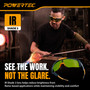 POWERTEC IR Safety Glasses, ANSI Z87.1 IR Shade 3, Anti-Scratch Polycarbonate Lens, UV & Infrared Protection, Adjustable Nose Pad, Lightweight Design for Gas Welding, Cutting & Glasswork (72431) 9