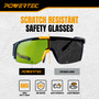 POWERTEC IR Safety Glasses, ANSI Z87.1 IR Shade 3, Anti-Scratch Polycarbonate Lens, UV & Infrared Protection, Adjustable Nose Pad, Lightweight Design for Gas Welding, Cutting & Glasswork (72431) 6