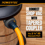 POWERTEC 10 FT. x 1-1/4" OD Shop Vacuum Hose Kit (70498) | 4 interchangeable fittings & 2-1/4" hose adapter included, designed for woodworking power tools, shop vacs & dust ports 3