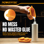 POWERTEC Glue Applicator Kit with Sealable Glue Keeper, 1" & 1/2" Brushes and Spreader, Non-Stick Silicone Wood Glue Tools for Woodworking, Clean Application & Less Mess (72254) 4