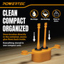 POWERTEC Glue Applicator Kit with Sealable Glue Keeper, 1" & 1/2" Brushes and Spreader, Non-Stick Silicone Wood Glue Tools for Woodworking, Clean Application & Less Mess (72254) 3