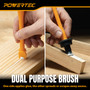 POWERTEC 1 Inch Silicone Glue Brush, Woodworking Glue Applicator with Scraper Edge, Non-Stick Glue Spreader for Wood Glue, Easy-Clean Reusable Glue Tool, 1 PK (72298) 2
