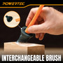 POWERTEC 1 Inch Silicone Glue Brush, Woodworking Glue Applicator with Scraper Edge, Non-Stick Glue Spreader for Wood Glue, Easy-Clean Reusable Glue Tool, 1 PK (72298) 3