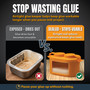 POWERTEC Sealable Glue Keeper, Airtight Silicone Wood Glue Container with Drip-Back Brush Storage, Non-Stick Easy-Clean Glue Pot for Woodworking, 1 PK (72299) 2