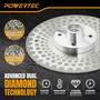 POWERTEC Diamond Blade, 4-1/2", Dual-Sided, 5/8"-11 Arbor (14033)
Vacuum-Brazed Continuous Rim For Cutting & Grinding Porcelain, Ceramic Tile, Granite And Natural Stone 4