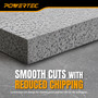 POWERTEC Diamond Blade, 4-1/2", Dual-Sided, 5/8"-11 Arbor (14033)
Vacuum-Brazed Continuous Rim For Cutting & Grinding Porcelain, Ceramic Tile, Granite And Natural Stone 5