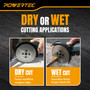 POWERTEC Diamond Blade, 4-1/2", Dual-Sided, 5/8"-11 Arbor (14033)
Vacuum-Brazed Continuous Rim For Cutting & Grinding Porcelain, Ceramic Tile, Granite And Natural Stone 6