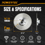 POWERTEC Diamond Blade, 4-1/2", Dual-Sided, 5/8"-11 Arbor (14033)
Vacuum-Brazed Continuous Rim For Cutting & Grinding Porcelain, Ceramic Tile, Granite And Natural Stone 7