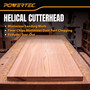 POWERTEC 13" Helical Cutterhead for DeWalt DW735 Planer (72432)
56 carbide inserts, includes 5 spare inserts, screws, magnetic T20 wrenches & pre-installed bearings 2
