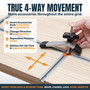 POWERTEC 72379 T-Track Table System Kit, Includes 10pcs 11" Universal T-Tracks, 12pcs 5.5" Universal T-tracks, 8pcs 4-Way Intersections and 2 Hold Down Clamps 2