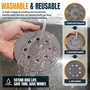 POWERTEC 5 Inch 8 Hole Foam Sanding Discs, P120-P180 Grit Hook & Loop Flexible Cushion Sandpaper for Curves, Contours & Rounded Edges, Wet/Dry Orbital Sander Pads, 10 Pack (46810) 6
